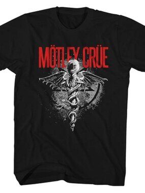 Motley Crue Dr Feelgood T-Shirt, Classic Rock Band Graphic Tee 261